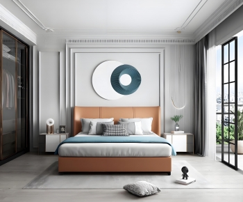 Simple European Style Bedroom-ID:757304918