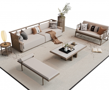 New Chinese Style Sofa Combination-ID:335602053