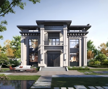 New Chinese Style Detached Villa-ID:584718945