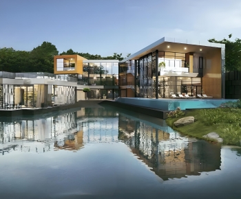 Modern Appearance Of Commercial Building-ID:729675053