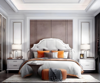 Simple European Style Bedroom-ID:587717069