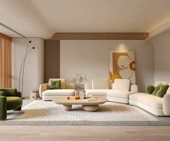 Modern A Living Room-ID:639421946
