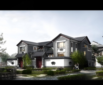 Chinese Style Double Townhouse-ID:167537932