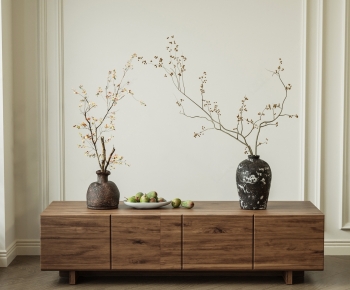 Wabi-sabi Style Entrance Cabinet-ID:992094042