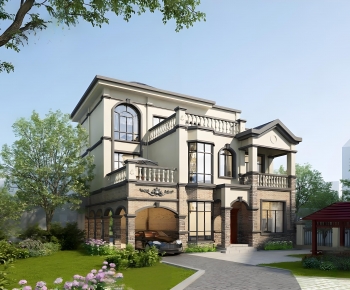 Simple European Style Detached Villa-ID:893335103