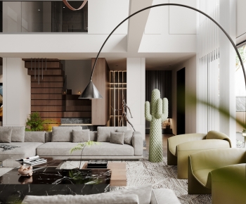 Modern A Living Room-ID:983166936