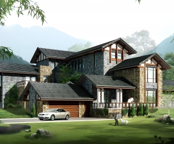 New Chinese Style Detached Villa-ID:813282972