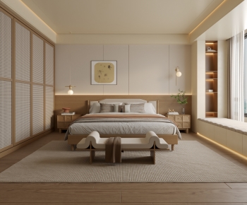Japanese Style Bedroom-ID:671655895