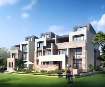 Modern Double Townhouse-ID:692832951