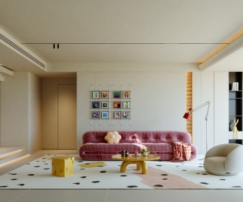 Modern A Living Room-ID:383991005