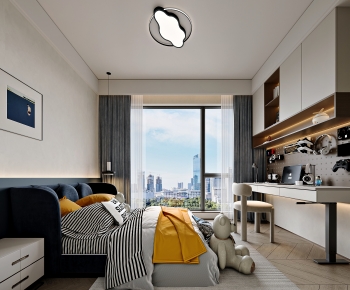 Modern Boy's Room And Son's Room-ID:668222902