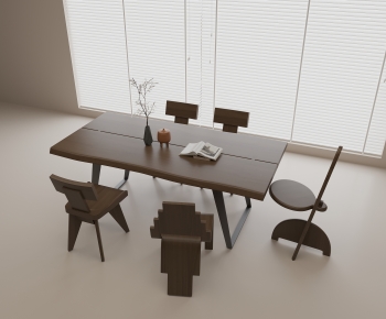 New Chinese Style Dining Table And Chairs-ID:682837966