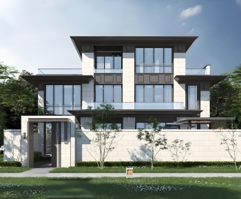 New Chinese Style Detached Villa-ID:461785085