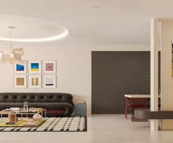 Modern A Living Room-ID:513899394