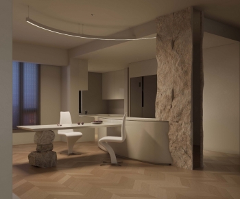 Wabi-sabi Style Dining Room-ID:561898952