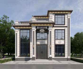 New Chinese Style Detached Villa-ID:596569065