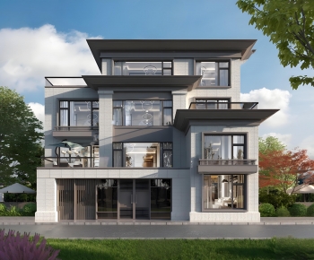 New Chinese Style Detached Villa-ID:488480099