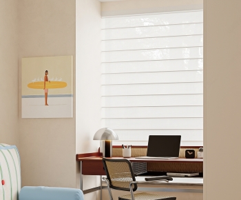 Modern Computer Desk And Chair-ID:945779094