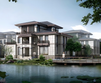 New Chinese Style Detached Villa-ID:372441051