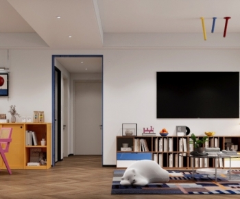 Modern A Living Room-ID:163440947