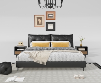 Modern Double Bed-ID:259686952