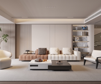Modern A Living Room-ID:376696115