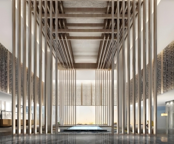 New Chinese Style Lobby Hall-ID:871222022