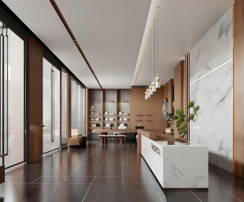New Chinese Style Lobby Hall-ID:889179942