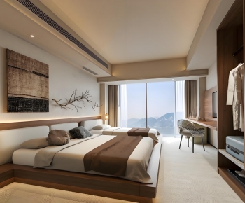 Wabi-sabi Style Guest Room-ID:937887911
