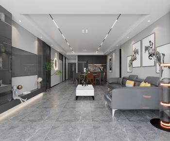 Modern A Living Room-ID:631550071