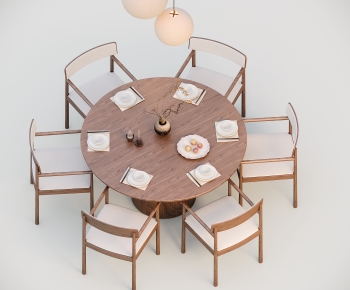 New Chinese Style Dining Table And Chairs-ID:455159904