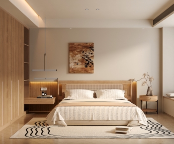 Wabi-sabi Style Bedroom-ID:664067034