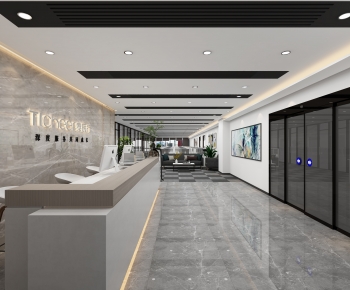 Modern Office Reception Desk-ID:936790944
