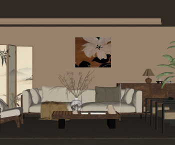 Wabi-sabi Style A Living Room-ID:521730901