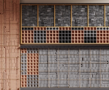 Chinese Style Landscape Wall-ID:766370315