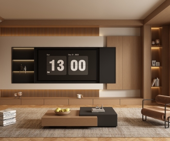 New Chinese Style A Living Room-ID:411021959
