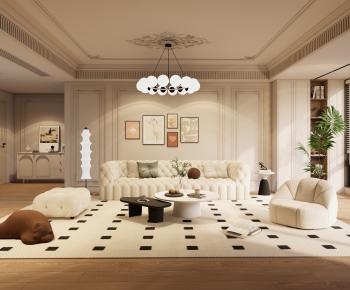 French Style A Living Room-ID:960902938