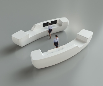 Modern Reception Desk-ID:343771935