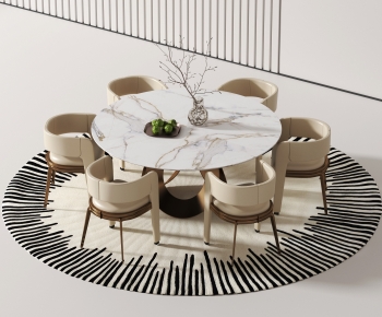 Modern Dining Table And Chairs-ID:676820381