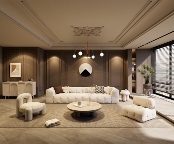 French Style A Living Room-ID:936207065