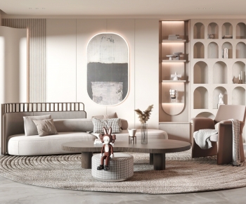 Modern A Living Room-ID:666973112