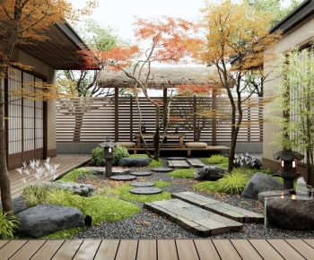 Japanese Style Courtyard/landscape-ID:166055928