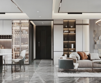 Modern A Living Room-ID:278358944