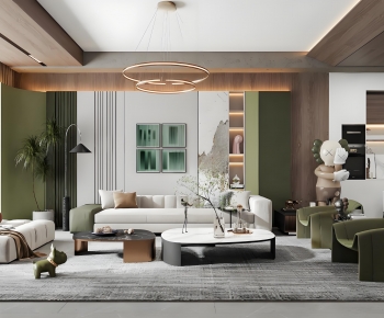 Modern A Living Room-ID:717804917