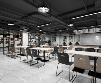 Industrial Style Mess Hall-ID:932048087