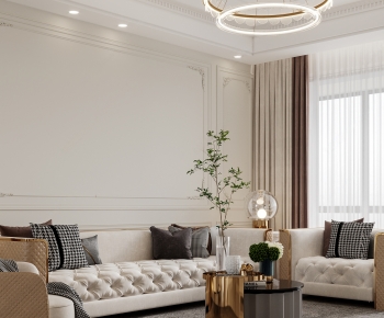 French Style A Living Room-ID:982579957