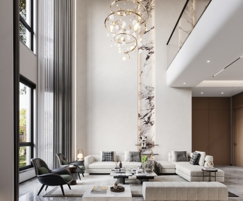 Modern A Living Room-ID:595149042