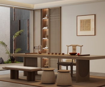 New Chinese Style Tea House-ID:593199977