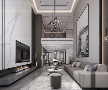 Modern A Living Room-ID:598443031