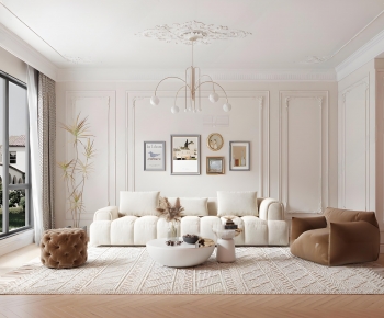French Style A Living Room-ID:863725901